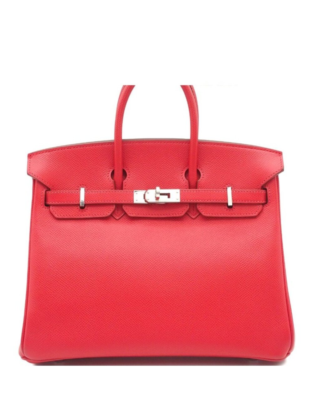 Hermes Birkin 25 Bougainvillea Silver Epsom Handbag